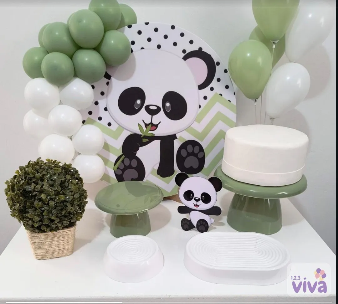 Chá de bebê com tema do panda