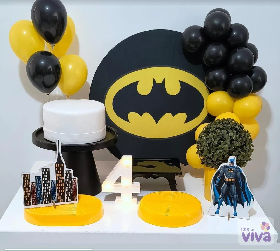 Kit de mesa com tema do Batman